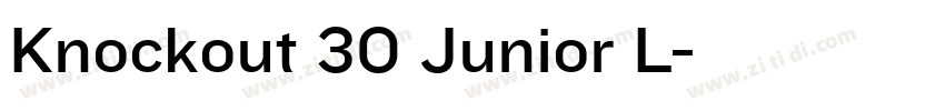 Knockout 30 Junior L字体转换